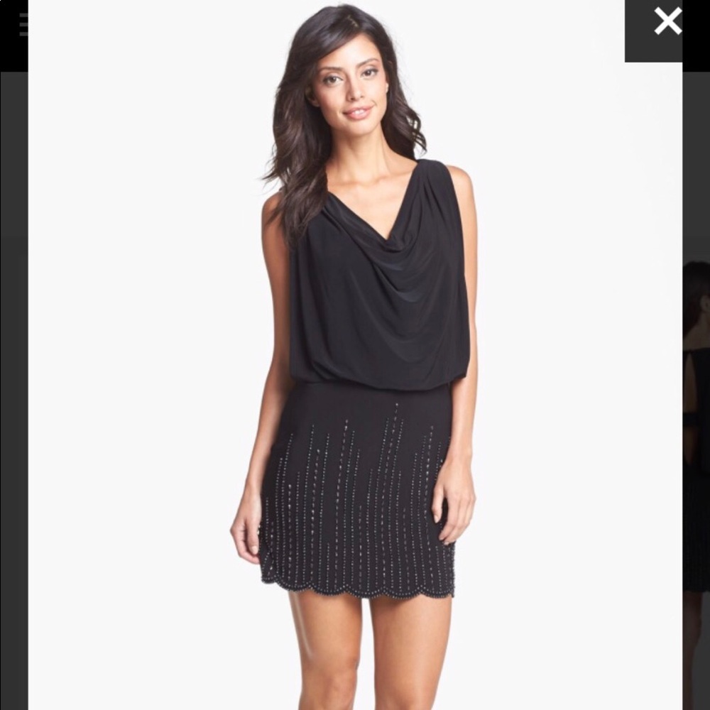 Sale!  Black cocktail dress with sequence